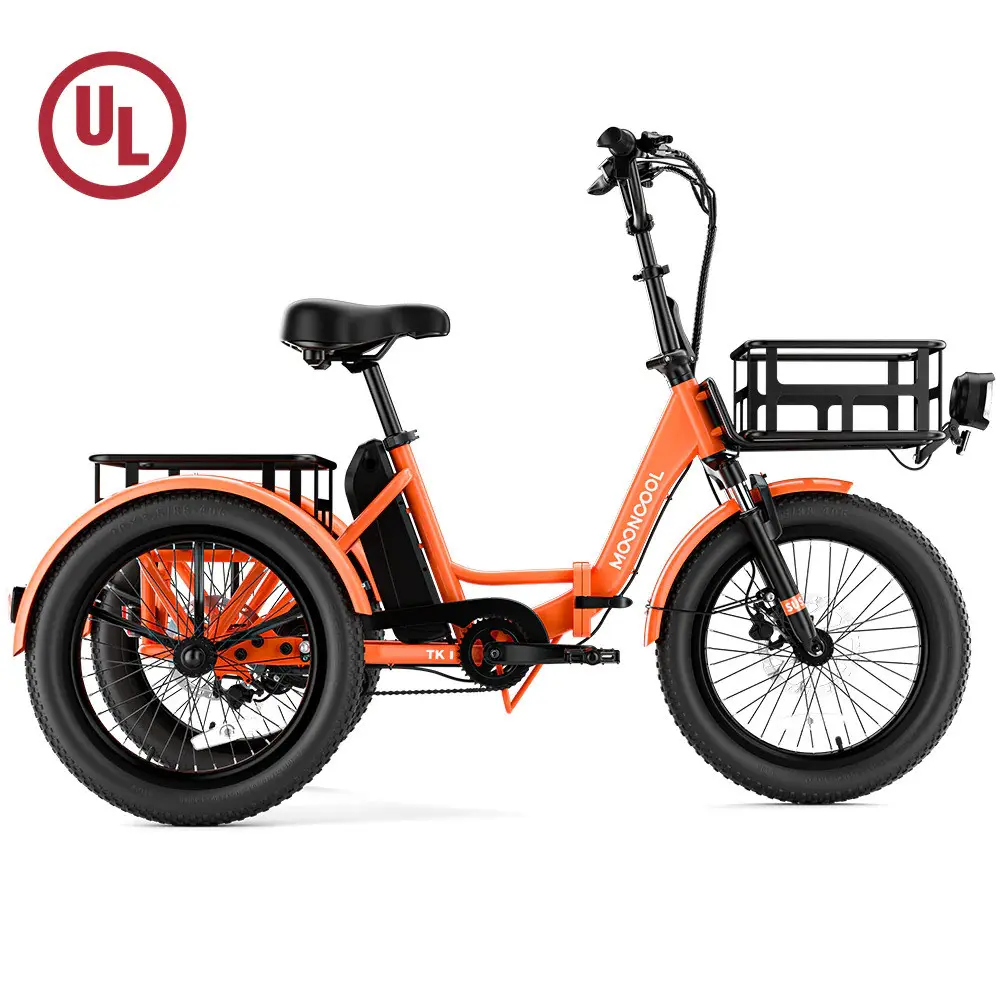Mooncool TK1 Tricycle électrique pliant (Orange)